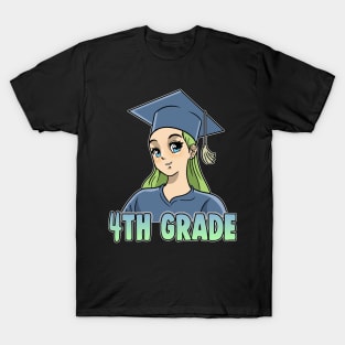 4th Grade Anime Otaku Kawaii Elementary School T-Shirt